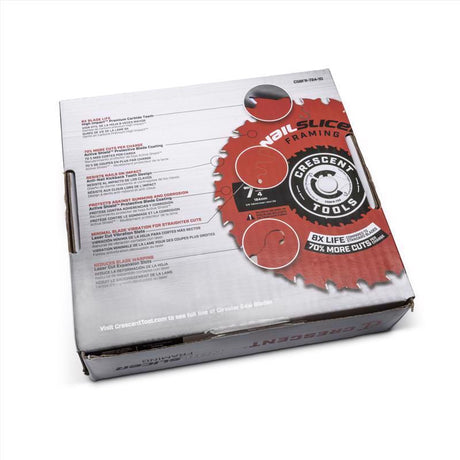 Crescent NailSlicer 7-1/4 in. D X 5/8 in. Framing Carbide Circular Saw Blade 24 teeth 10 pk, Pack of 10
