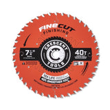 Crescent Finecut 7-1/4 in. D X 5/8 in. Carbide Tipped Finishing Saw Blade 40 teeth 10 pk, Pack of 10