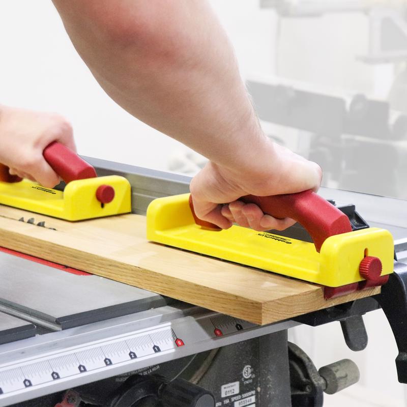 Milescraft GrabberPlus Rubber 8.25 in. L X 4 in. W Miter Table Saw Router Red/Yellow 1 pc