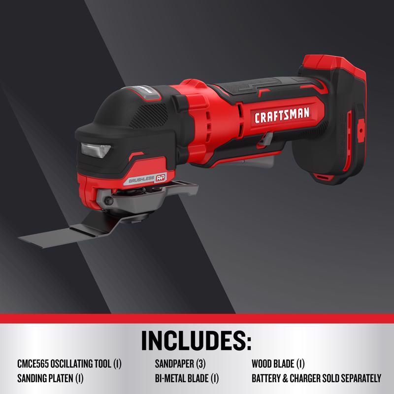 Craftsman V20 BRUSHLESS RP Cordless Oscillating Multi-Tool Tool Only