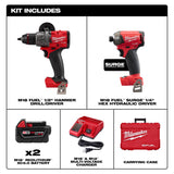 Milwaukee M18 FUEL Cordless Brushless 2 Tool Combo Kit