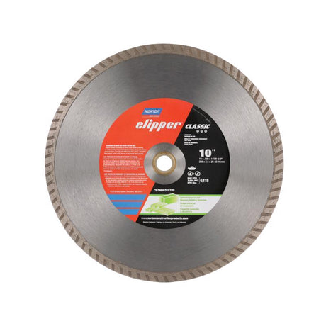 Norton Clipper 10 in. D X 1-7/8 and 5/8 Classic Diamond Turbo Rim Blade 1 pk