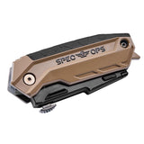 Spec Ops 6.25 in. Folding Utility Knife Black/Tan 1 pc