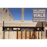 Spec Ops 24 in. Aluminum Box Beam Level with Bungee 3 vial