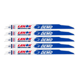Lenox DEMOWOLF 12 in. Bi-Metal WAVE EDGE Reciprocating Saw Blade 10 TPI 5 pk