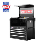 Craftsman S2000 26 in. 4 drawer Steel Tool Chest 24.7 in. H X 16 in. D
