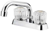 Boston Harbor FL010003CP Laundry Faucet, 2 gpm, 2-Handle, 3-Faucet Hole, Metal/Plastic, Chrome, Deck, Knob Handle