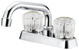 Boston Harbor FL010003CP Laundry Faucet, 2 gpm, 2-Handle, 3-Faucet Hole, Metal/Plastic, Chrome, Deck, Knob Handle