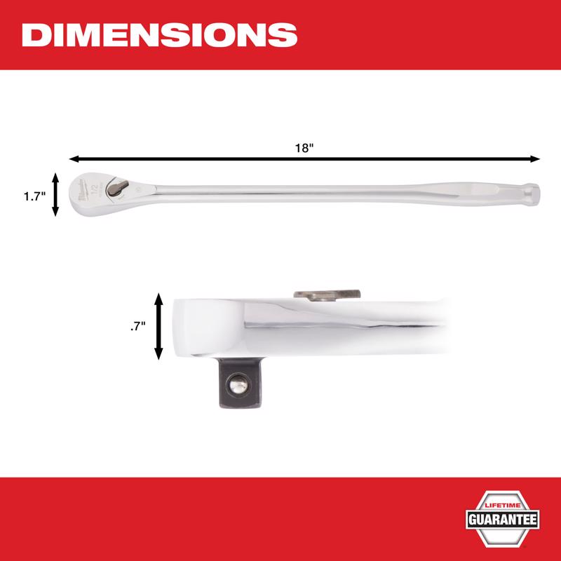 Milwaukee 1/2 in. drive SAE Ratchet 90 teeth