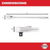 Milwaukee 1/4 in. drive SAE Ratchet 90 teeth