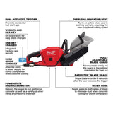 Milwaukee M18 FUEL 9 in. Cordless Brushless Cut-Off Saw Tool Only