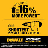 DeWalt 20V MAX ATOMIC 1/2 in. Brushless Cordless Drill/Driver Kit (Battery & Charger)