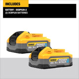 DeWalt 20V MAX XR POWERSTACK DCBP520-2 5 Ah Lithium-Ion Battery 2 pc