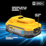 DeWalt 20V MAX XR POWERSTACK DCBP520-2 5 Ah Lithium-Ion Battery 2 pc