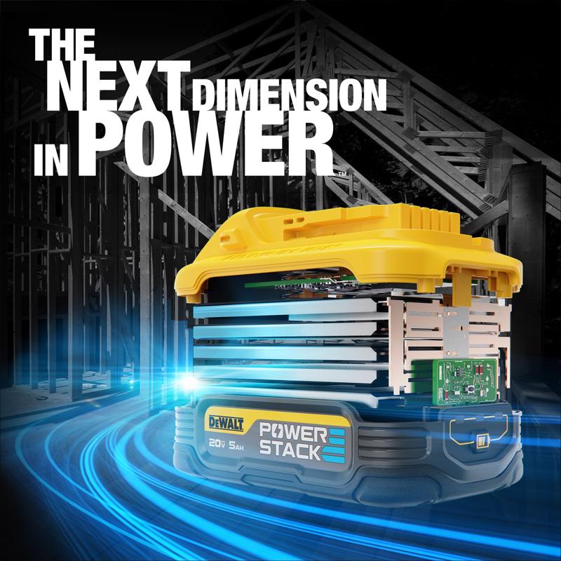 DeWalt 20V MAX XR POWERSTACK DCBP520C 5 Ah Lithium-Ion Battery and Charger Starter Kit