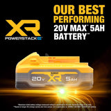 DeWalt 20V MAX XR POWERSTACK DCBP520C 5 Ah Lithium-Ion Battery and Charger Starter Kit