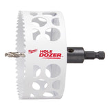 Milwaukee Hole Dozer 4 in. Bi-Metal Hole Saw with Arbor and Pilot Bit 1 pk, Pack of 2