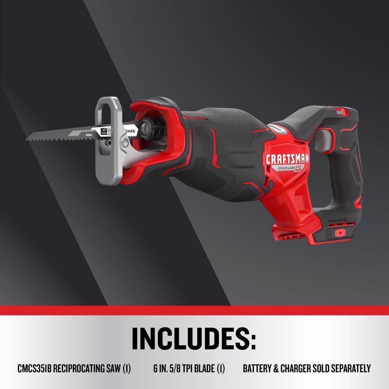Craftsman V20 RP Cordless Brushless Reciprocating Saw Tool Only