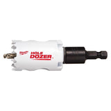 Milwaukee Hole Dozer 1-3/8 in. Bi-Metal Hole Saw with Arbor and Pilot Bit 1 pk, Pack of 2