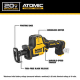 DeWalt 20V MAX ATOMIC Cordless Brushless 4 Tool Combo Kit