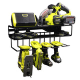 C2M 7.5 in. H X 21.5 in. W X 7.5 in. D Black Steel Wall Mount Tool Holder