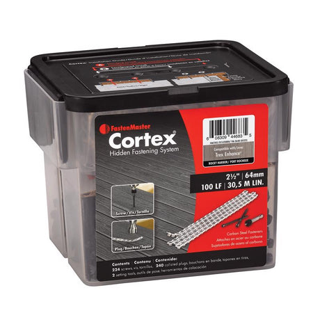 FastenMaster Cortex No. 10 X 2-1/2 in. L Rocky Harbor Torx Ttap Button Head Hidden Deck Fastener 224