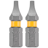 DeWalt Max Fit Square #1 X 1 in. L Screwdriver Bit Set Steel 2 pk