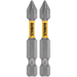DeWalt Max Fit Phillips #1 X 2 in. L Screwdriver Bit Set Steel 2 pk