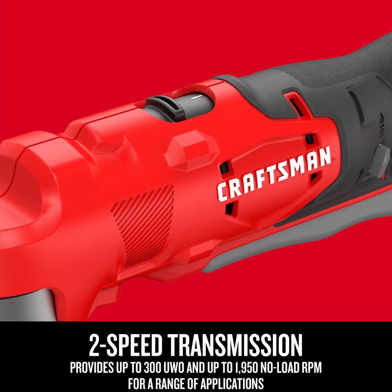 Craftsman V20 3/8 in. Brushed Cordless Right Angle Drill Tool Only