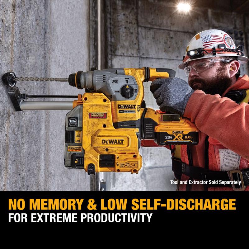 DeWalt 20V MAX DCB206-2 6 Ah Lithium-Ion Battery Combo Pack 2 pc
