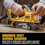 DeWalt XR 20V MAX 3 in. W X 21 in. L Cordless Belt Sander Tool Only