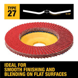 DeWalt MaxTrim 4-1/2 in. D X 7/8 in. Ceramic Trim Flap Disc 80 Grit 1 pk