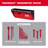 Milwaukee PACKOUT SHOP STORAGE Garage Organizer Magnetic Power Tool Holder Black/Red