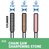 Dremel 5/32, 3/16, 7/32 in. Aluminum Oxide Cylindrical Grinding Stone 3 pk