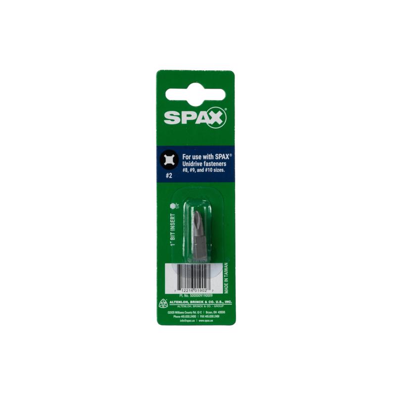 SPAX Phillips/Square Bit Driver 1 in. 1 pc, Pack of 10