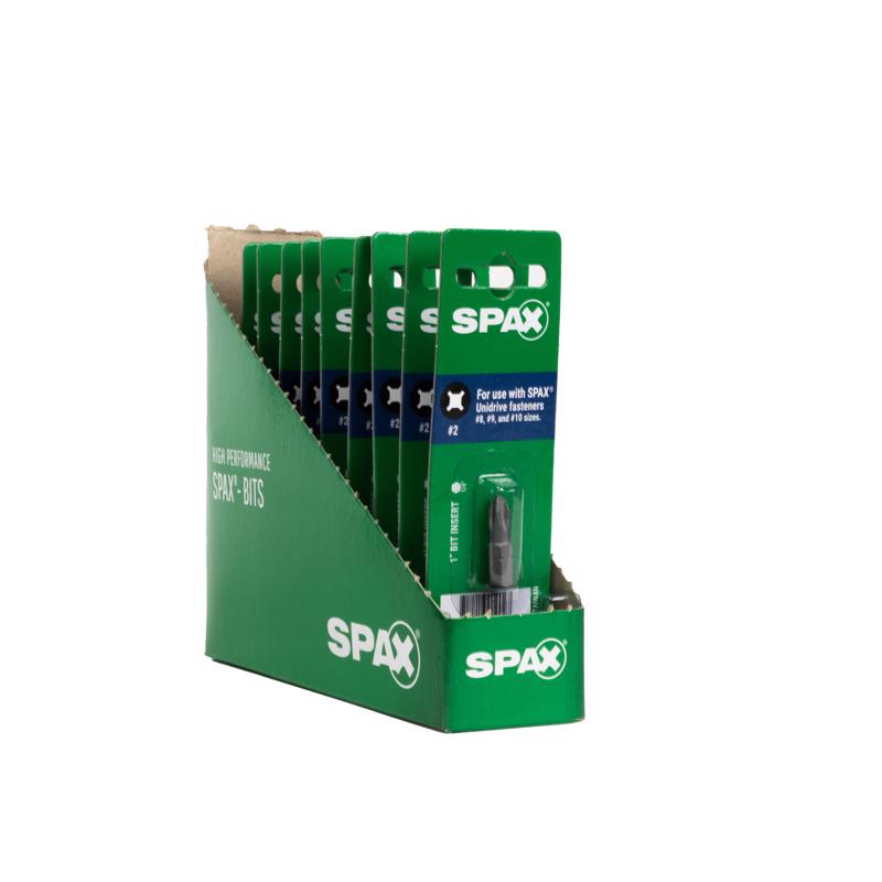 SPAX Phillips/Square Bit Driver 1 in. 1 pc, Pack of 10