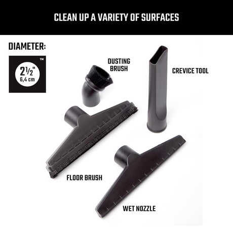 Craftsman 2-1/2 in. D Wet/Dry Vac Attachment 4 pc