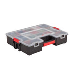 Craftsman 13 in. W X 3.5 in. H X 17.5 in. D Storage Organizer Plastic 15 compartments Black/Red