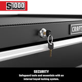 Craftsman S1000 27 in. 4 drawer Steel Rolling Tool Cabinet 32.5 in. H X 18 in. D
