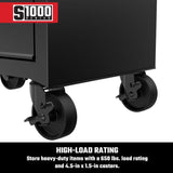 Craftsman S1000 27 in. 4 drawer Steel Rolling Tool Cabinet 32.5 in. H X 18 in. D