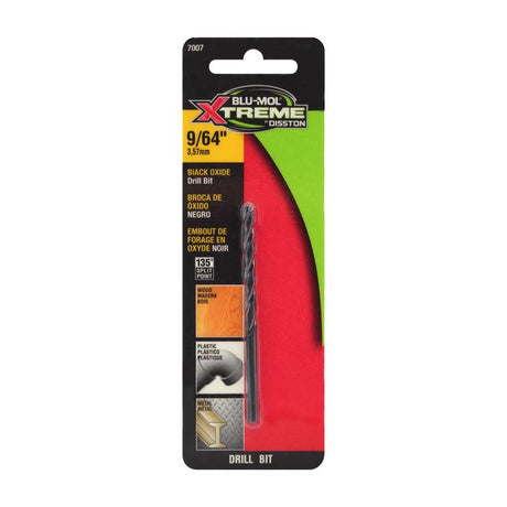 Blu-Mol Xtreme 9/64 in. High Speed Steel Drill Bit 1 pk