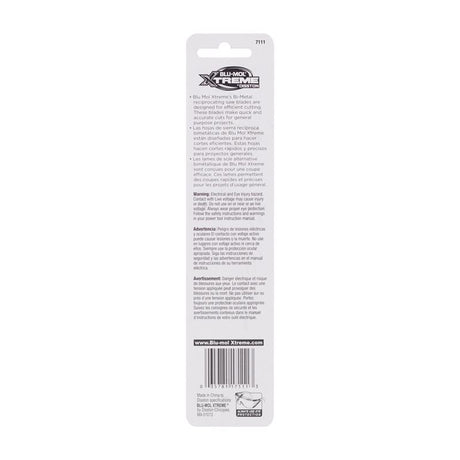 Blu-Mol Xtreme 6 in. Bi-Metal Reciprocating Saw Blade 18 TPI 1 pk