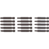 Craftsman Phillips/Square/Torx 2 in. L PH2, SQ2, TX25 Drill and Driver Bit Set High Speed Steel 15 p