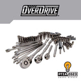 Craftsman OVERDRIVE 1/4 & 3/8 & 1/2 in. drive Metric/SAE 6 Point Mechanic's Tool Set 121 pc