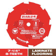 Diablo Pergo Blade 7-1/4 in. D X 5/8 in. Laminate Flooring PCD Circular Saw Blade 8 teeth 1 each