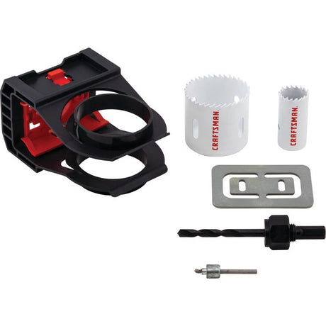 Craftsman Carbon Steel Door Lock Installation Kit 6 pc