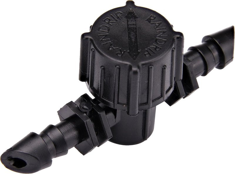 Raindrip 612010B In-Line Valve, 1/4 in, Barb
