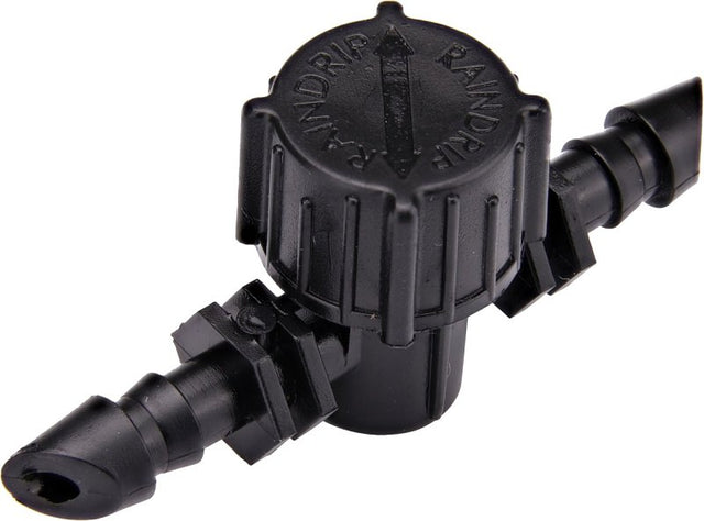 Raindrip 612010B In-Line Valve, 1/4 in, Barb