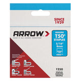 Arrow T50 3/8 in. W X 5/16 in. L 18 Ga. Flat Crown Heavy Duty Staples 1250 pk, Pack of 4