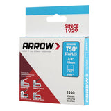 Arrow T50 3/8 in. W X 3/8 in. L Flat Crown Heavy Duty Staples 1250 pk, Pack of 4